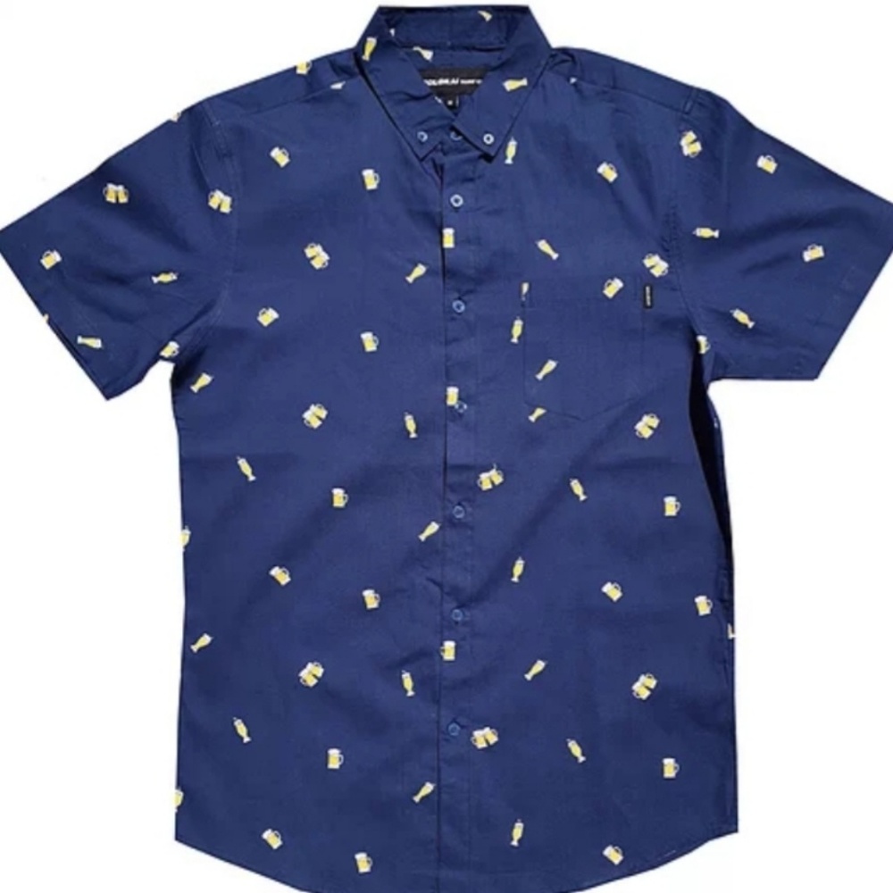 Navy beer shirt